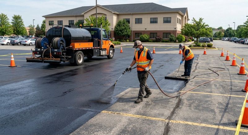 Church Parking Lot Sealcoating in San Antonio, TX